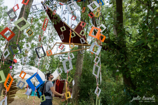 Künstlerische Gestaltung auf dem Auerworld Festival